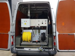 Accu aangedreven hogedrukreiniger