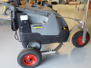 Onkruidbestrijding met hogedrukreiniger