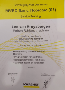 certificaat basic floorcare