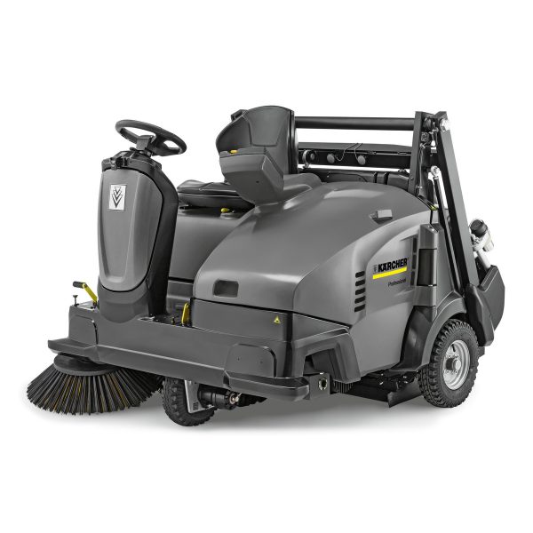 Zit veeg, zuigmachine met dieselmotor